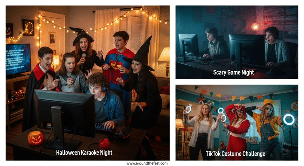 Fun Ideas for Teen Hangouts The overall mood is energetic, creative, and social, perfect for modern, tech-savvy teen gatherings.
