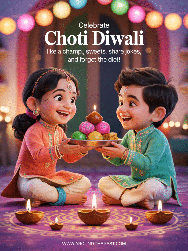 Friends enjoying sweets together indoors, overlay text: “Eat sweets, share jokes, forget the diet!”