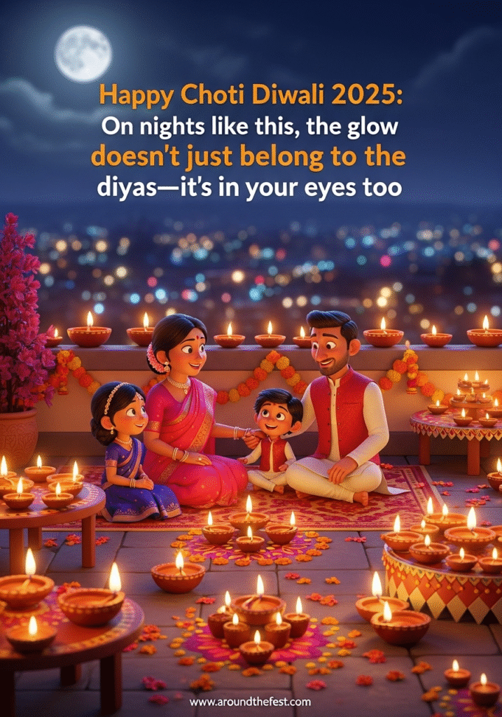 On nights like this, the glow doesn’t just belong to the diyas—it’s in your eyes too."