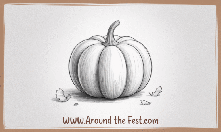 Pumpkin Drawing Tutorial with Pictures: Step-by-Step for Beginners ...