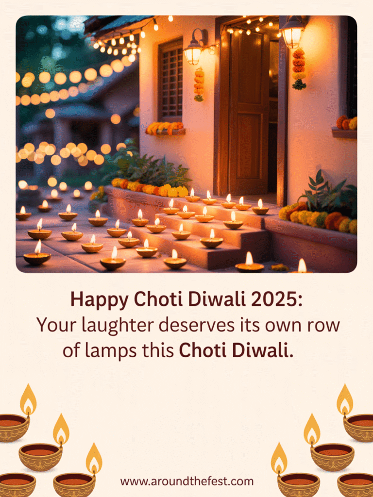 warm glowing lamps in a festive row, symbolizing joy, love, and laughter in golden light.