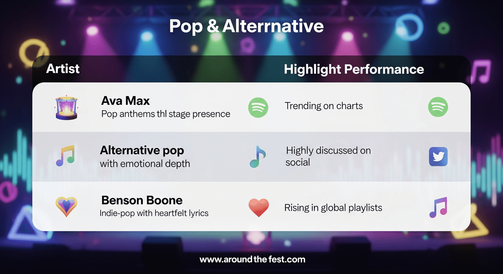 "MDLBEAST Soundstorm 2025 Pop & Alternative lineup: Ava Max, Halsey, Benson Boone with trending performances."