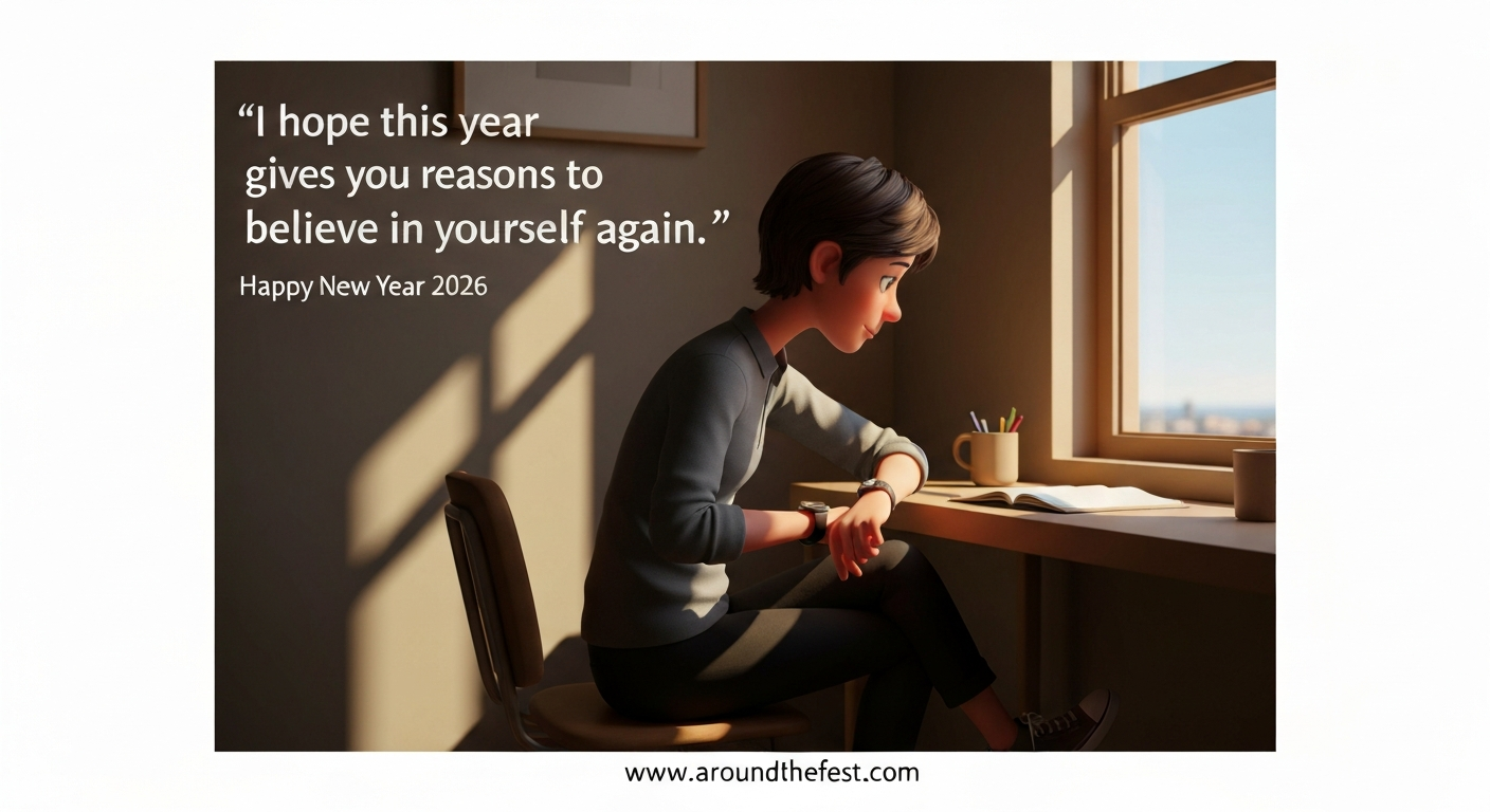 Person calmly preparing for the day near a window, symbolizing renewed self-belief and confidence