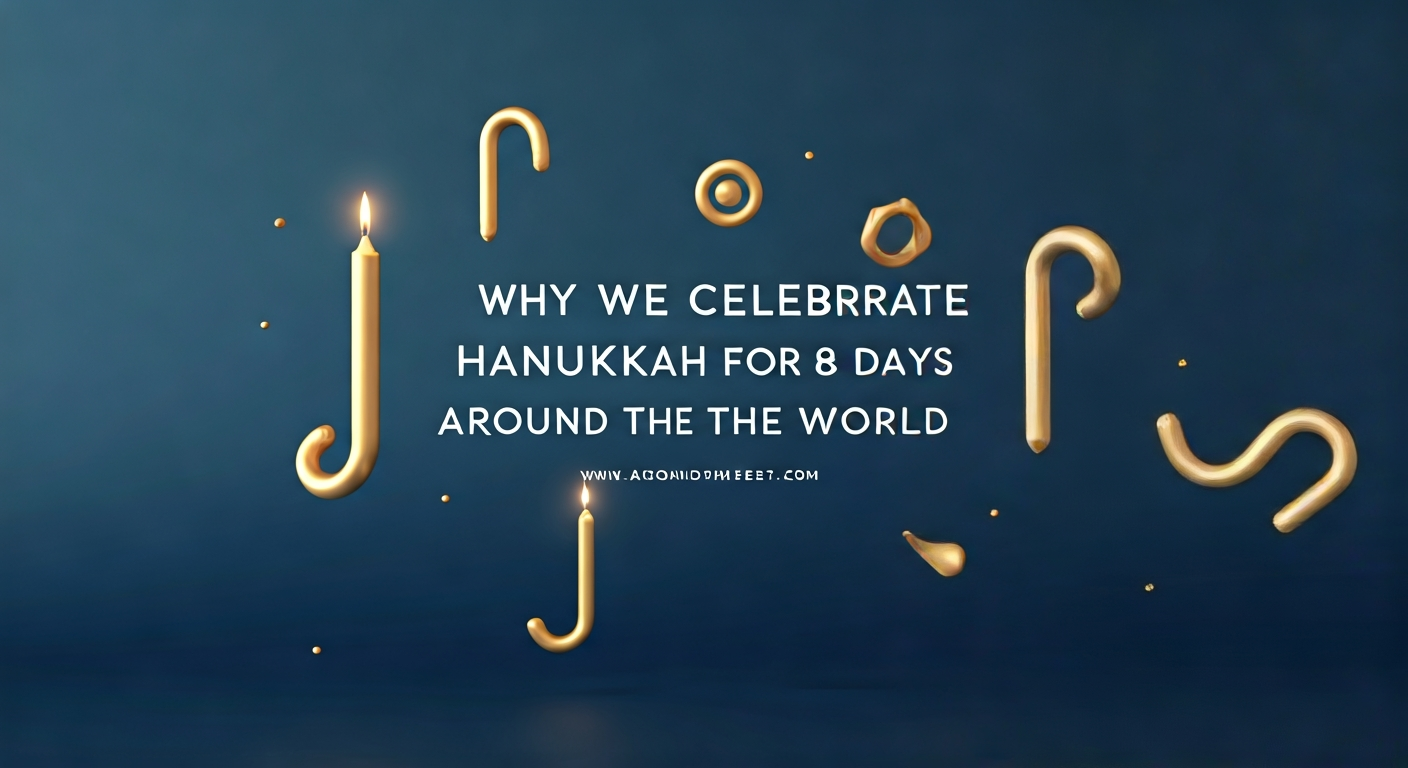 Featured banner showing eight glowing golden light shapes on a deep blue background