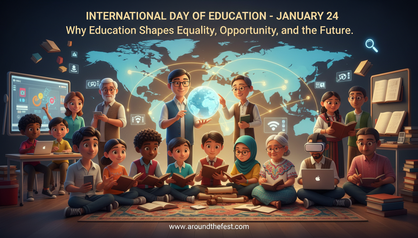 International Day of Education January 24 featured banner showing why education matters for global equality and opportunity