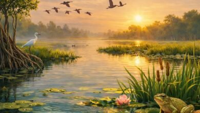 World Wetlands Day 2026 featured image showing a healthy wetland ecosystem with water, birds, and vegetation highlighting wetlands conservation, biodiversity, and climate resilience