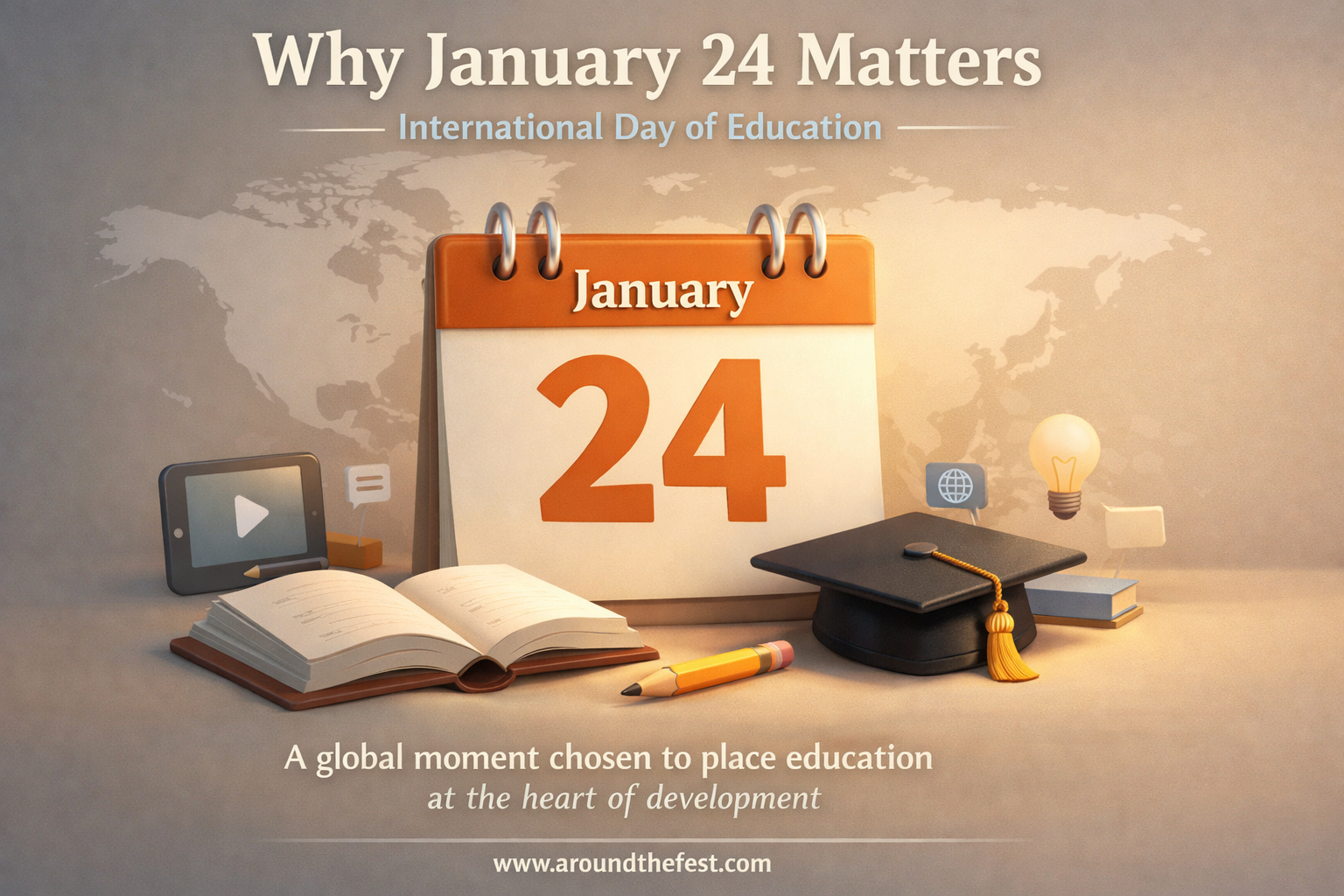Why January 24 was chosen for International Day of Education showing its global and symbolic importance