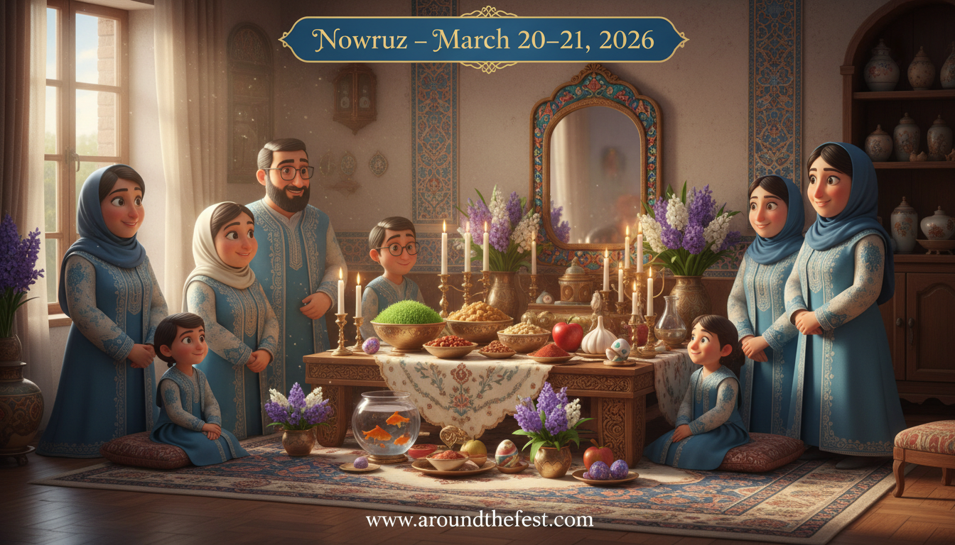 Nowruz March 2026 featured in March 2026 Festivals and Events with Spring Equinox renewal traditions